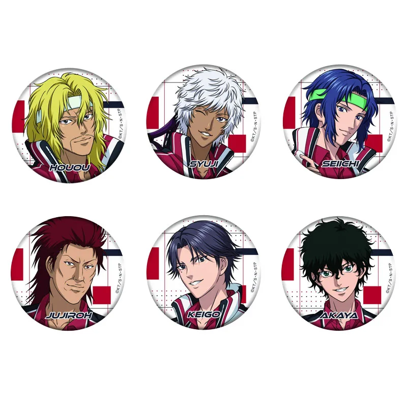 Anime el nuevo Príncipe del tenis Ryoma U-17 copa de trabajo ropa semid final broches de dibujos animados insignia redonda periférica regalo de Halloween