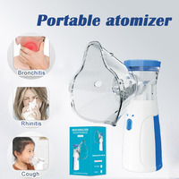 Blue Portable nebulizer for adults and children A hand-held nebulizer for breathing problems during travel and family daily