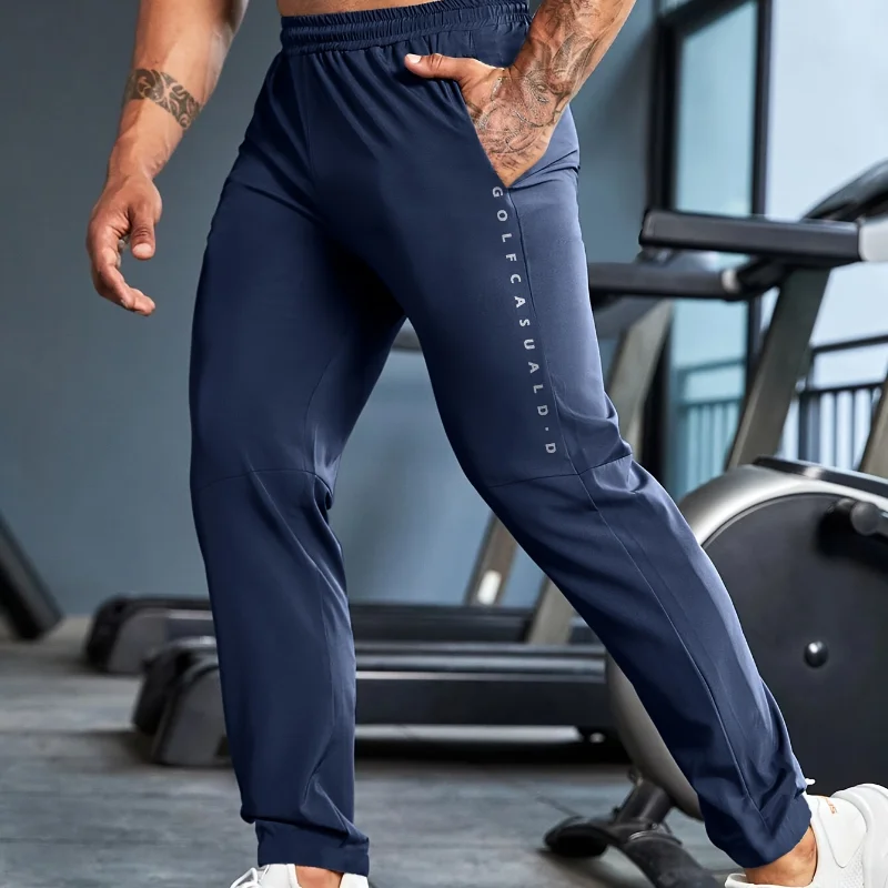 Pantalones deportivos finos para hombre, ropa informal transpirable de secado rápido, para correr, Fitness, holgada, de verano, venta al por mayor, novedad