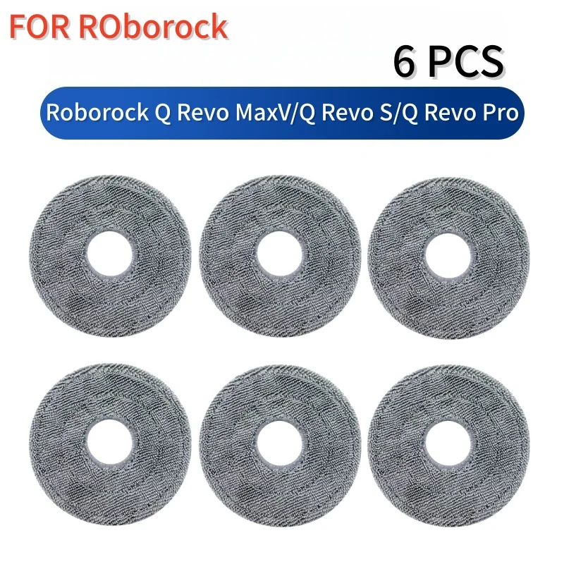 Accesorios para Robot Aspirador Roborock Q Revo MaxV/Q Revo S/Q Revo Pro: Cepillo Principal, Cepillo Lateral, Filtro HEPA, Paño de Limpieza, Bolsa para Polvo