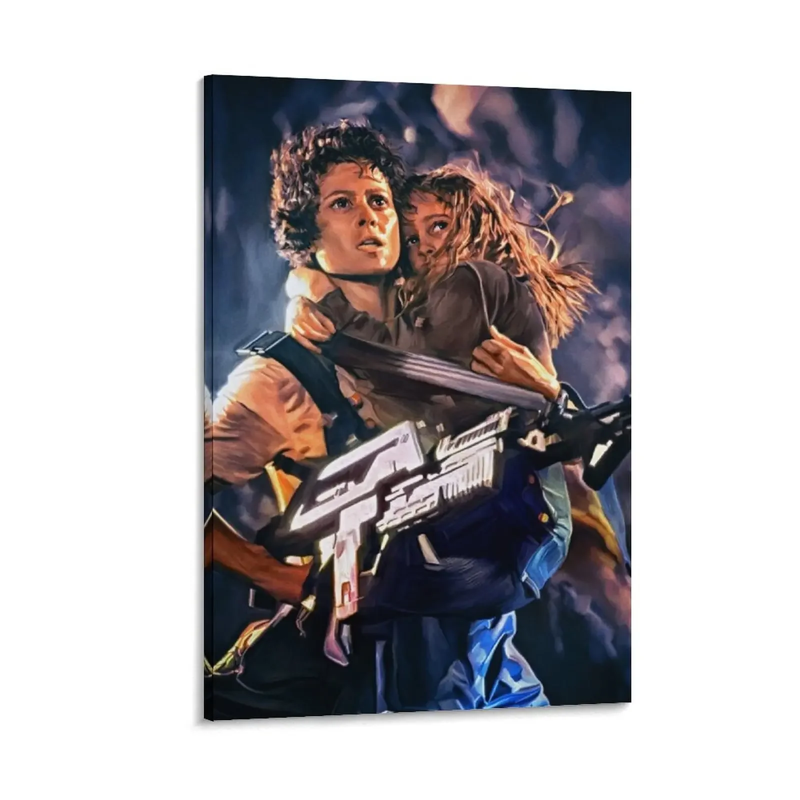 

Sigourney Weaver as Ellen Ripley in Aliens movie. Digital artwork print wall poster. Alien fan art gift. Canvas Painting posters