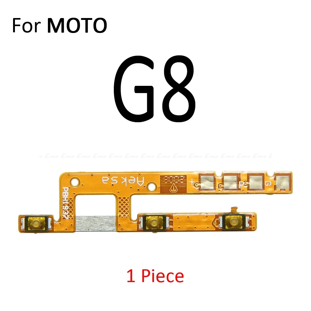 Switch Power ON OFF Key Mute Silent Volume Button Ribbon Flex Cable For Motorola Moto G8 G9 Play Power Lite One Vision Hyper