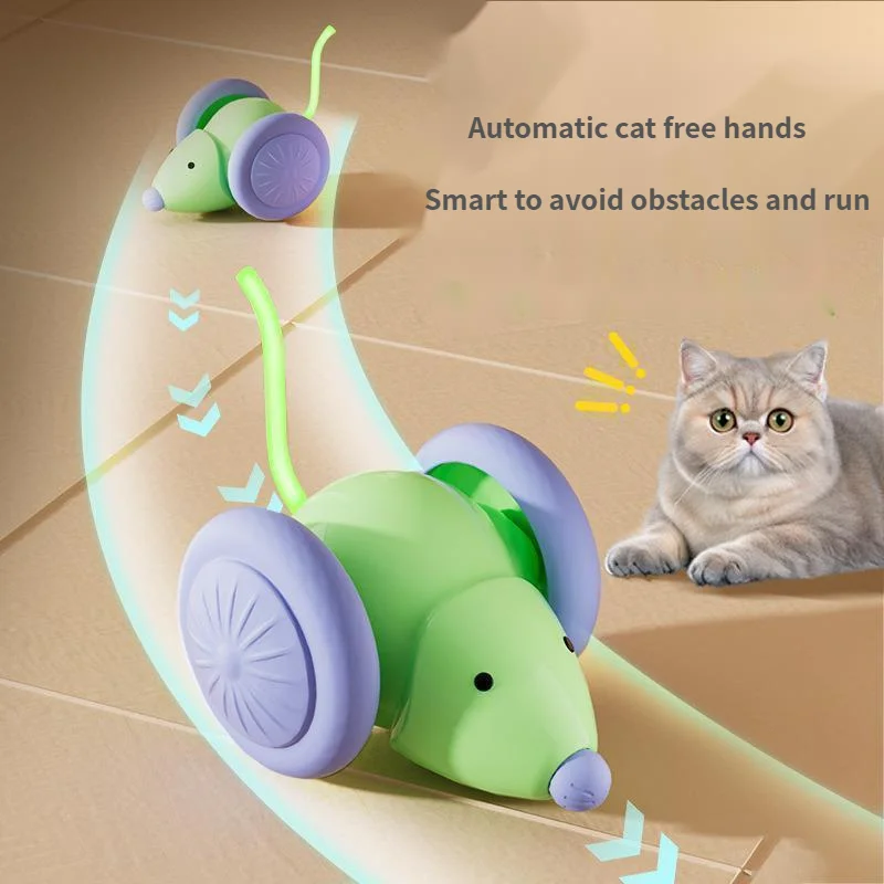 

Electric Mouse And Cat Toys Self High Self Soothing Automatic Cat Teasing Stick Small Cat Exhaustion Cat Car Pet Supplies New