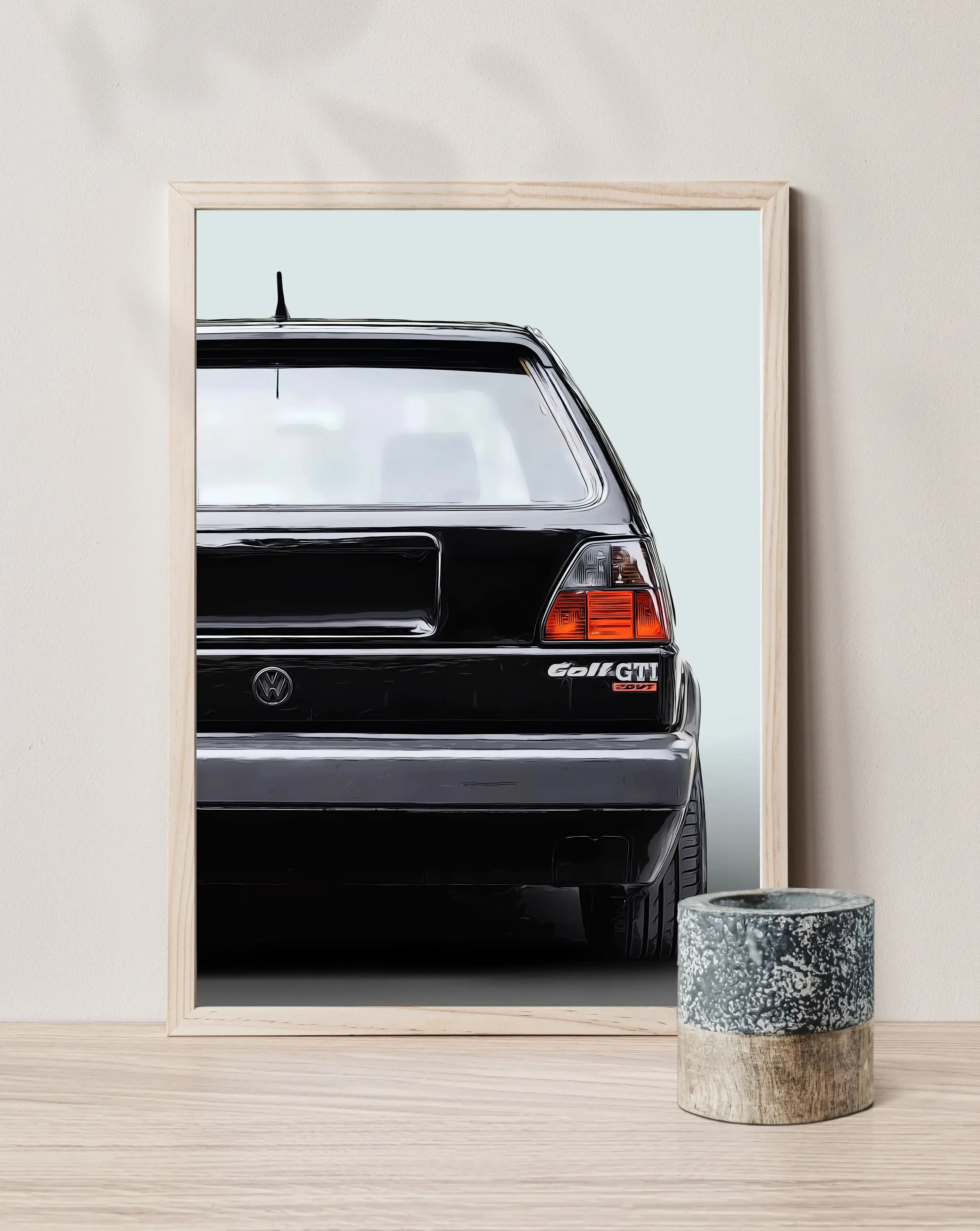 Triad Scandinavian Vintage Car Wall Art HD Canvas Oil Painting Posters and Prints Home Bedroom Living Room Decor Gift