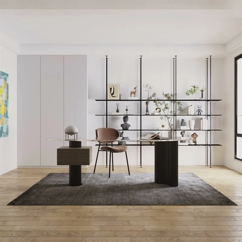 Indomitable partition shelf minimalist bookshelf living room entrance baffle floor display rack simple display rack