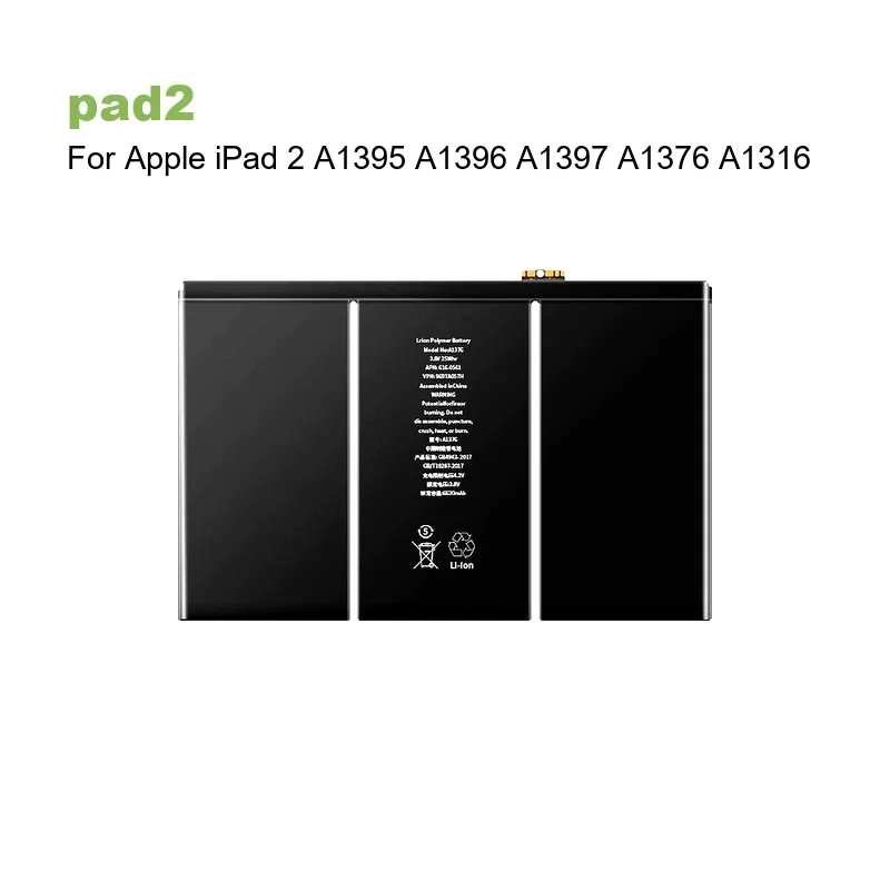 Battery For iPad 1 2 3 4 10 Air 5 Air5 5th Air5 A2588 A1315 A1219 A1337 A1403 A1416 A1430 A1433 A1395 A1396 A1397 A1376 iPad1
