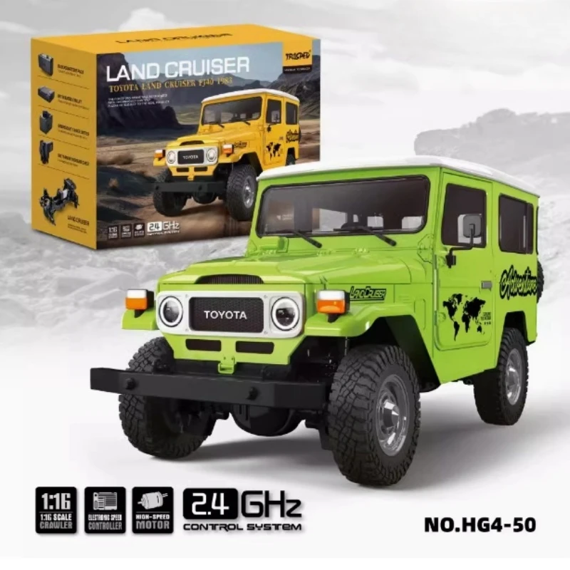 New Rc Car 1:16 Fj40 Rc Car 4wd Electric High Speed Off-Road Truck Collect Toys Children Exquisite Gift Lighting Sound Effect