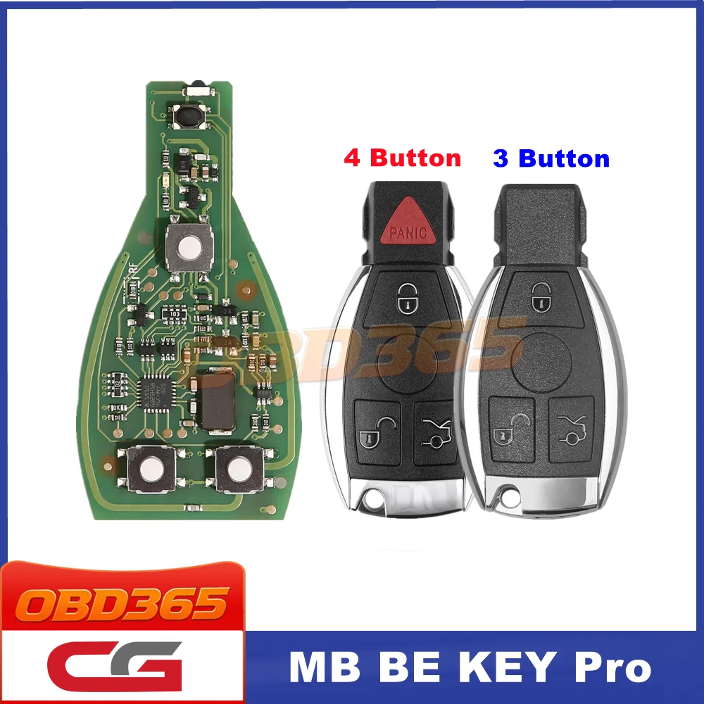 Original CGDI MB Be Key with 3/4 Buttons Key shell Support for BENZ Till FBS3 315MHZ/433MHZ