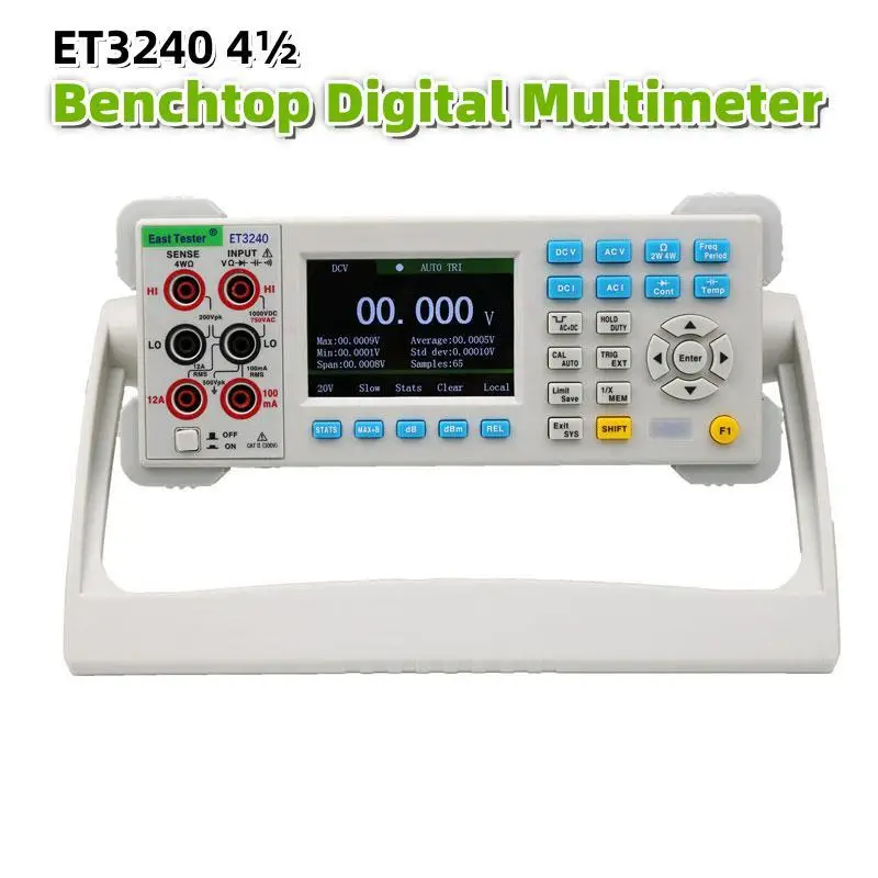 ET3240 41⁄2 multimètre numérique de table DCV précision de base 0.05% 22000 comptes double multimètre numérique True-RMS de table