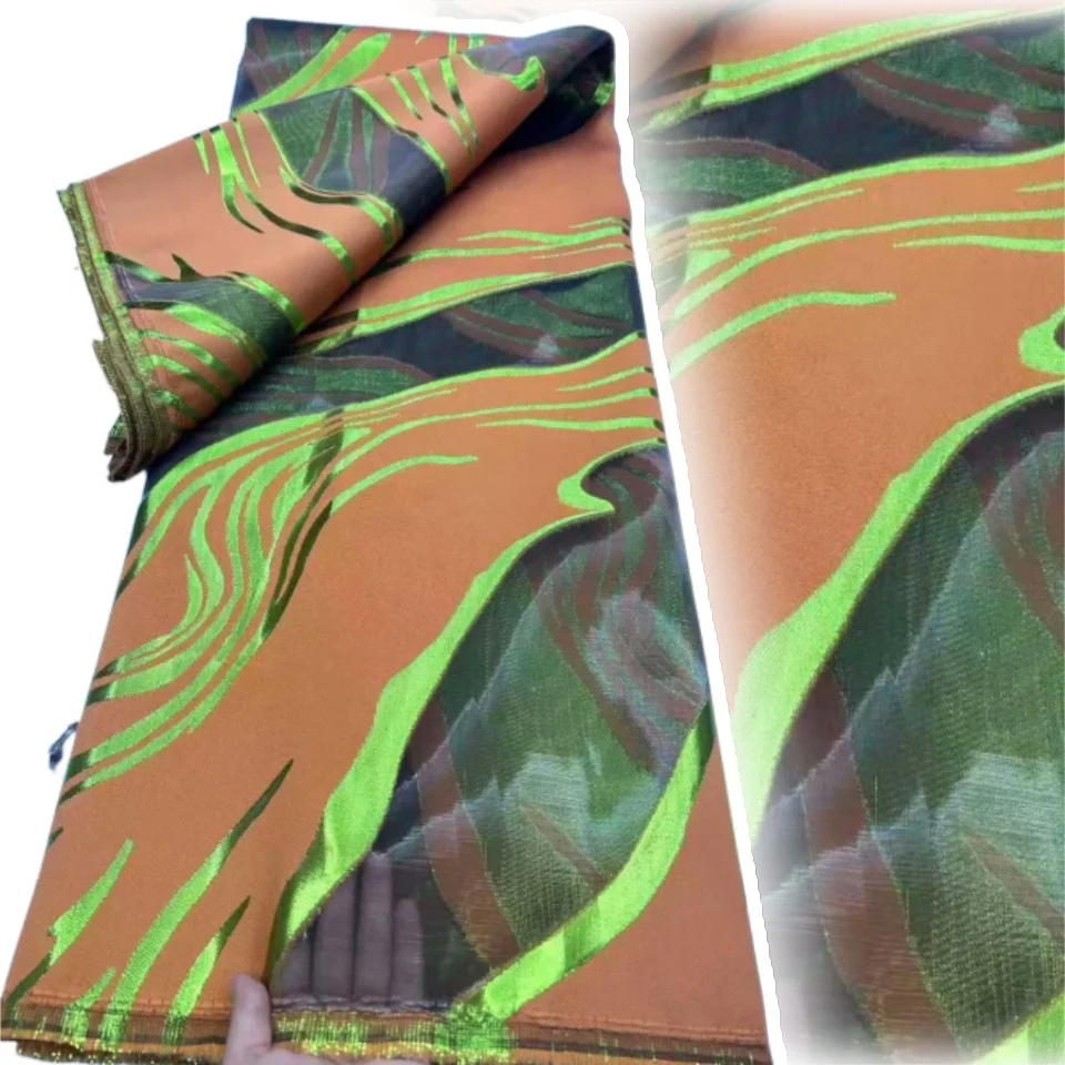 

5 Yards New African Embroidered Tulle Lace High Quality Lace Nigerian Gilding Lace Brocade Tissue French Mesh for Sewing AH1455