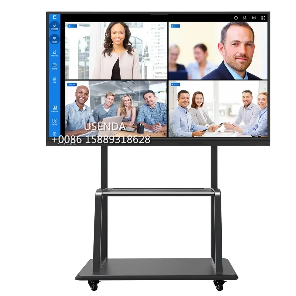 مصنع ODM 4K Android OPS 65 بوصة شاشة تفاعلية لوحة ذكية 75 بوصة تعمل باللمس شاشة بيضاء تفاعلية #2