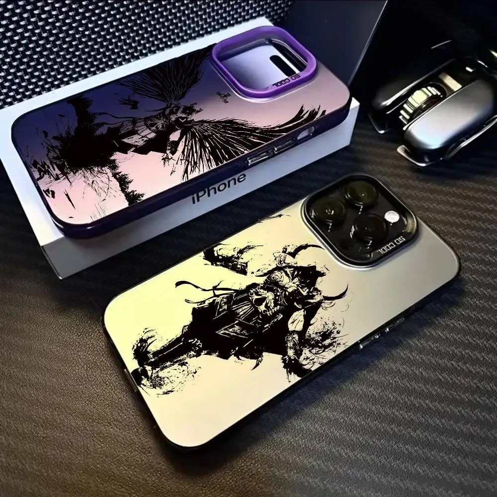 حافظة هاتف A-Assassins-Game-Creeds لهاتف آيفون 17 16 15 14 13 12 11 Pro Max Air متعدد الألوان ليزر غير لامع أورورا فوندا