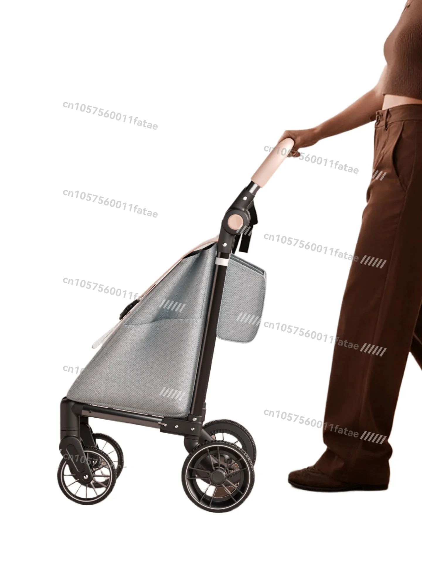 

Four-wheeled Grocery Shopping Cart, Small Pull Cart for Home Use, New Trolley, Light, Portable and Foldable