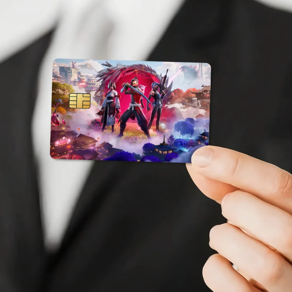 Game Fortnites Anti-Scratch Decorative Waterproof Small Chip 4PCS Card Sticker New