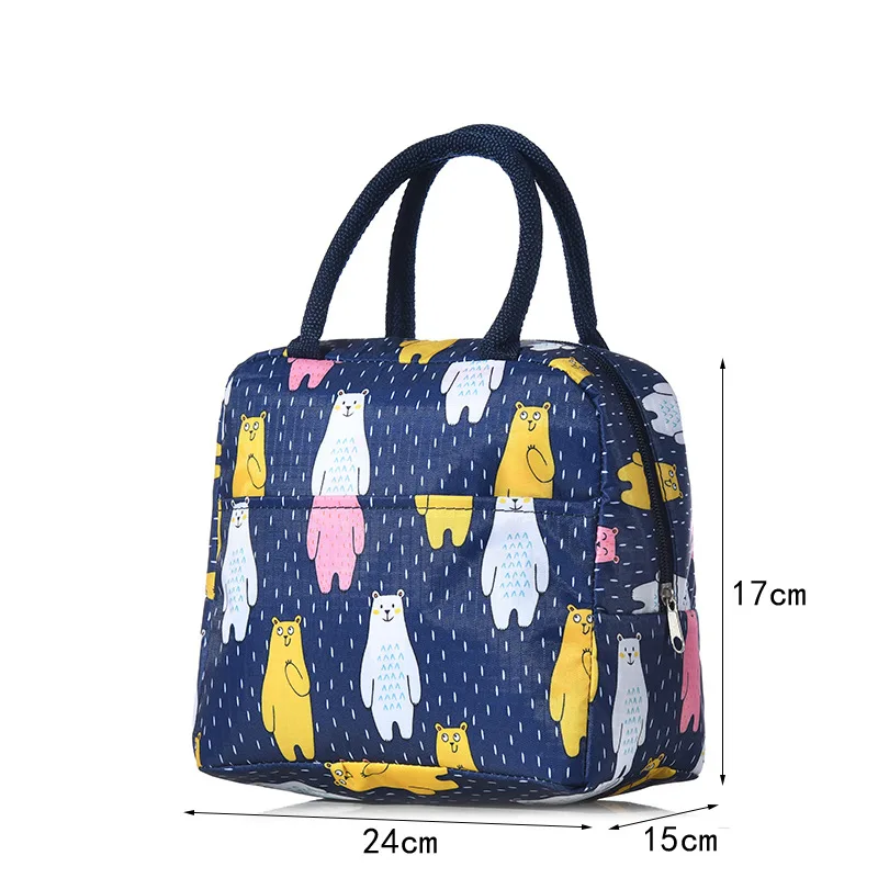 Kawaii Portable Fridge Thermal Bag Women Children\'s School Thermal Insulated Lunch Box Tote Food Small Cooler Bag Pouch Lonchera