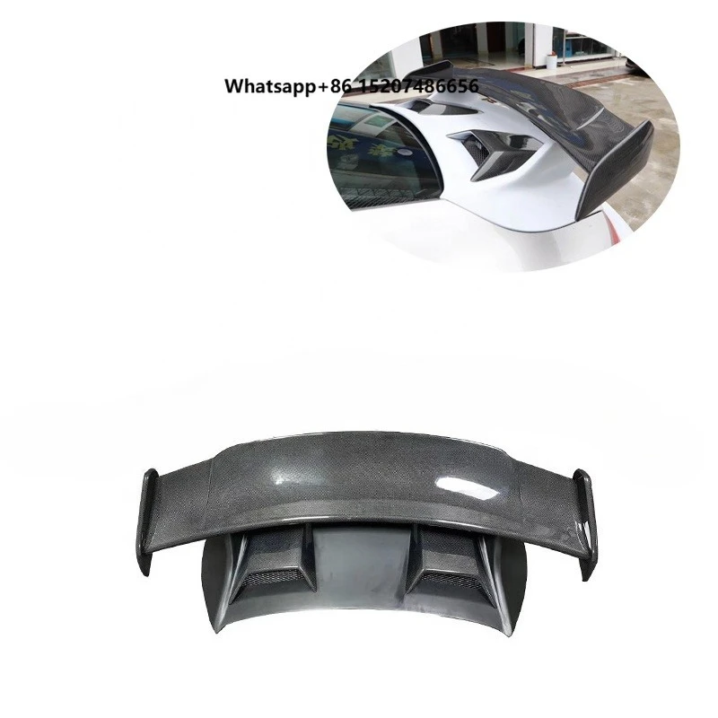 For  Type Half Carbon Fiber Tail Wing for 2012-2018 Rear Trunk Spoiler Wing Car Bodykit