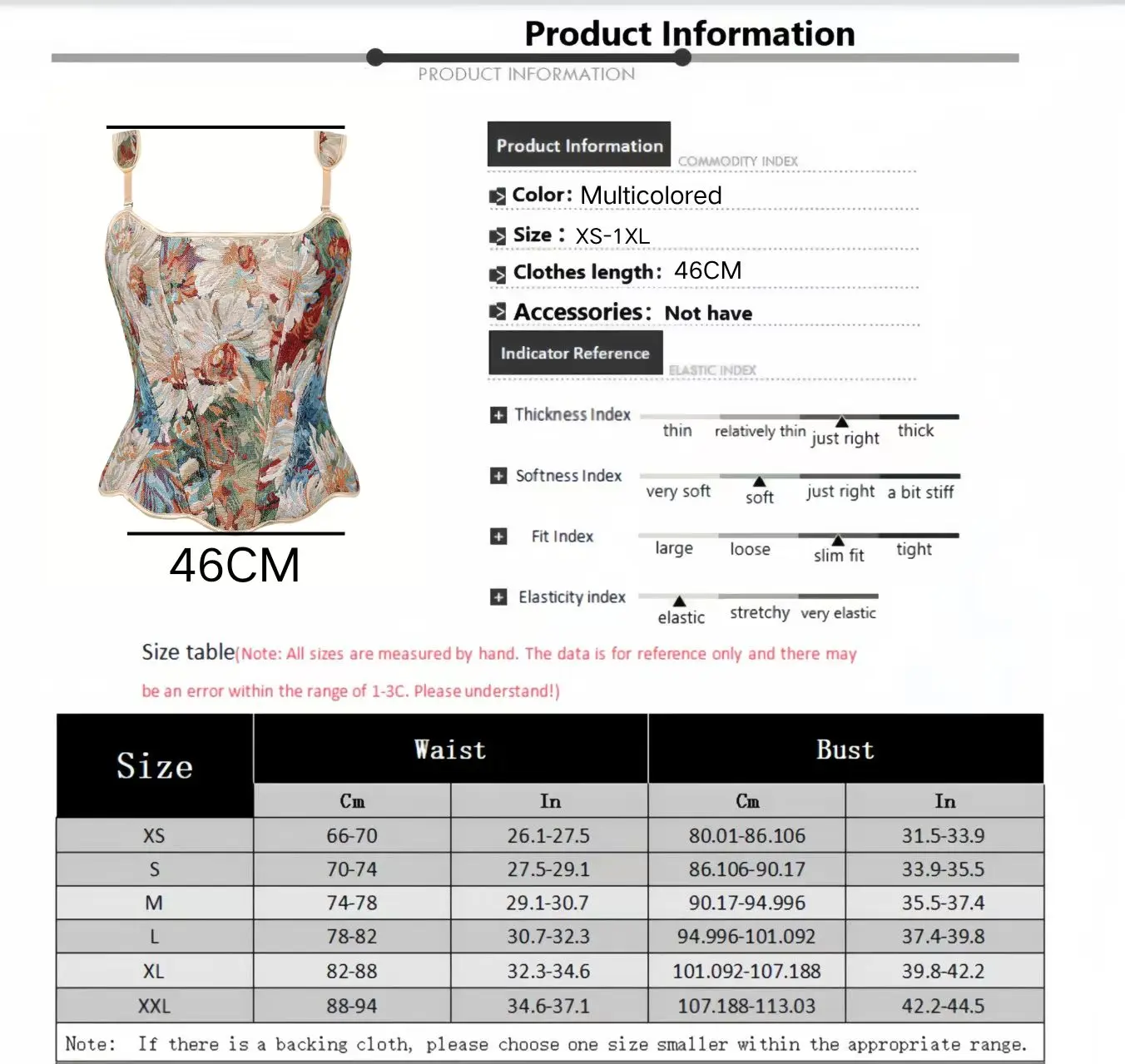 Damen-Korsett im französischen Cottagecore-Stil mit Blumenmuster, Romantisches Bustier-Top mit Zierlichem Print und Schlankmachender Wirkung – Detail 1