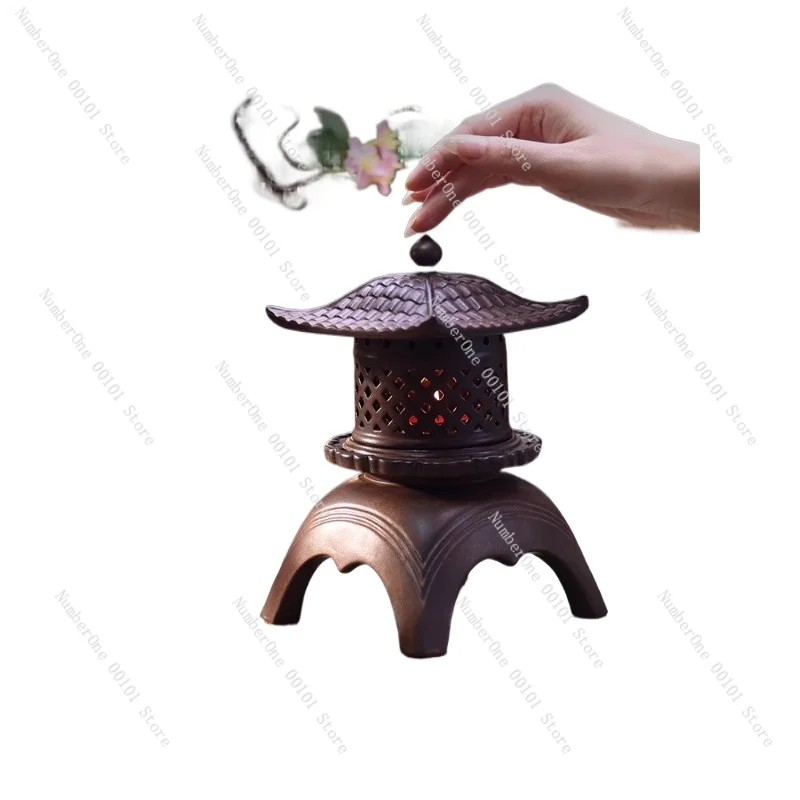 Antique incense burner Yuki lamp household indoor sandalwood Maru incense ornament