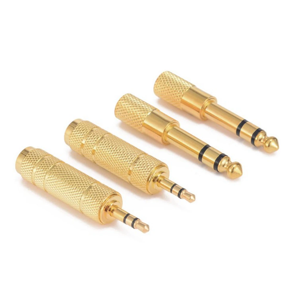 1pcs 6.35 Male to 3.5 Female 2 Pole Mono Adapter Plug Jack Headphone Adapter Connector Terminals Electric Piano Audio Connec