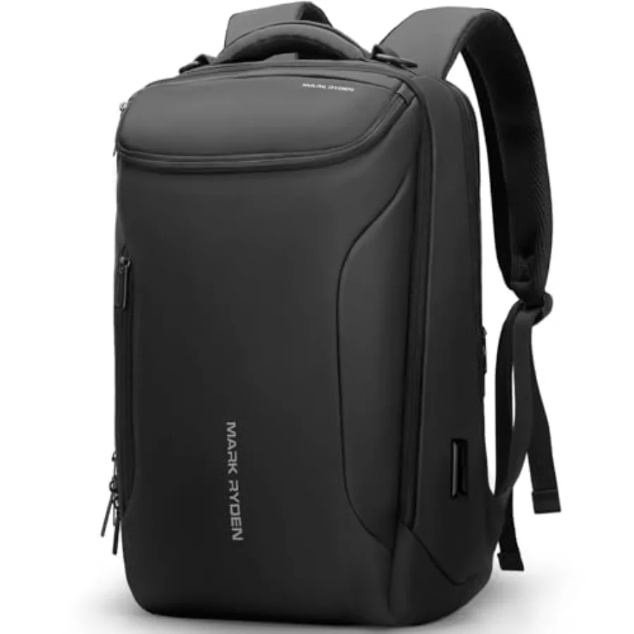 

Business Backpack for Men, 17.3 Inch Tech Waterproof Laptop Backpack with USB Charging Port, Professional Work Backpack for Tra