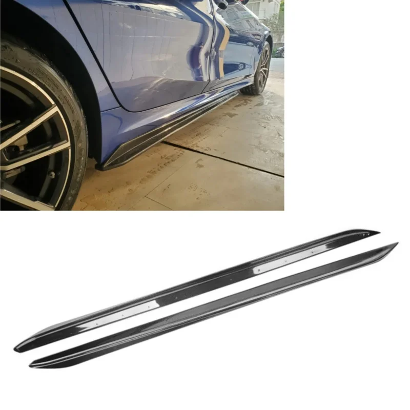 

Для BMW G20 G28 3 серии 2020+ в стиле MP: Комплект аксессуаров для боковых порогов из карбона