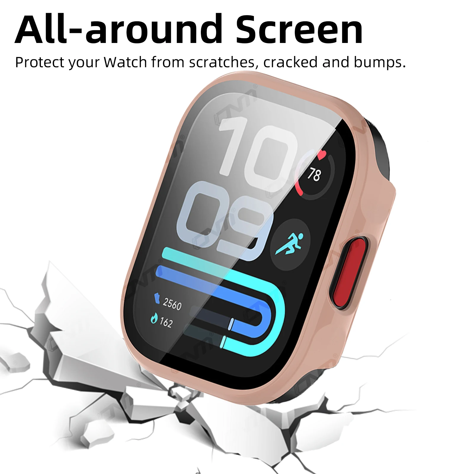 Hülle für Xiaomi Redmi Watch 6 Lite, Displayschutz aus gehärtetem Glas & harter PC-Schutzrahmen für Watch 6 Lite Zubehör. – Detail 5