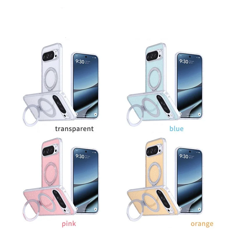 

Модный чехол для телефона с магнитной зарядкой и вращающейся подставкой для Google Pixel 9 10 Pro XL