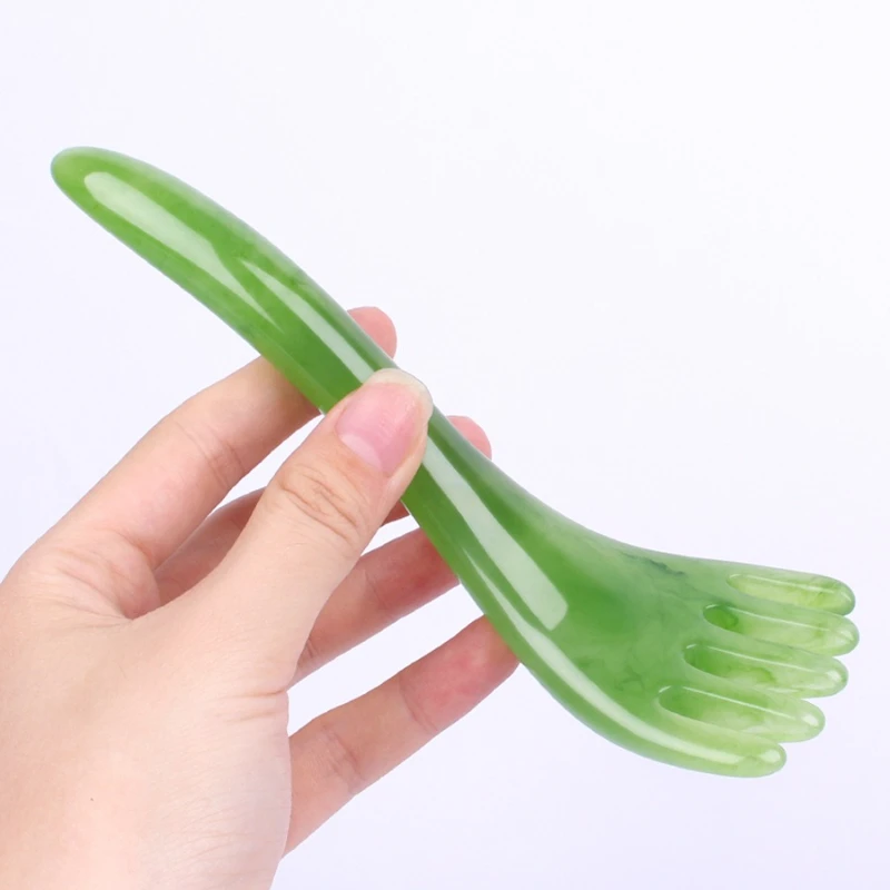 Masseur de cuir chevelu à cinq griffes en résine, grattoir de tête Guasha, beau Relaxation profonde, planche pour les yeux et le visage, outil de Massage SPA portable