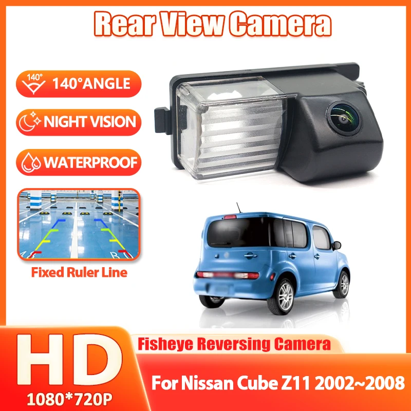 Rear View Camera For Nissan Cube Z11 2002 2003 2004 2005 2006 2007 2008 HD CCD Night Vision Reverse Backup Parking Camera
