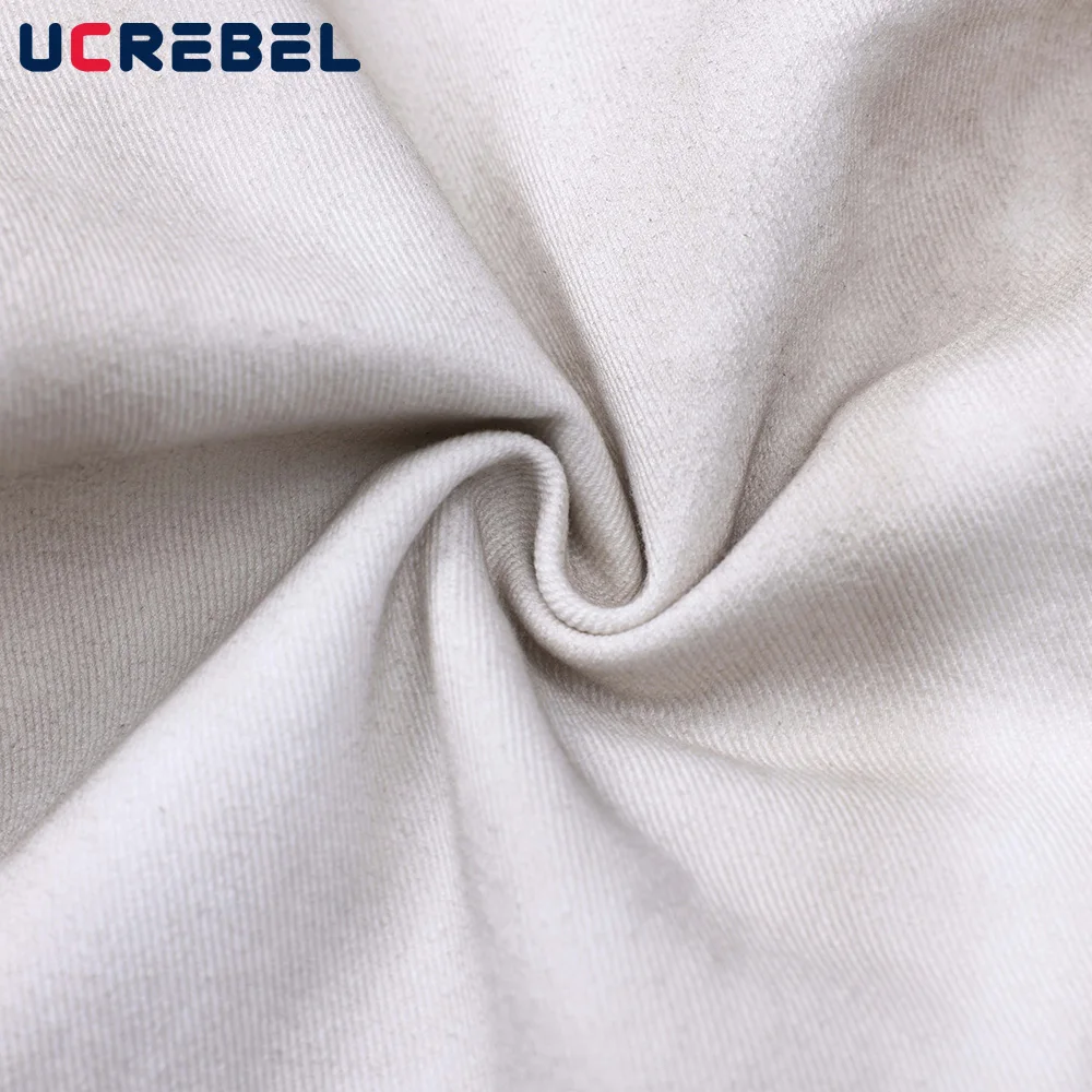 ล้าง Distressed Gradient ย้อมกางเกงยีนส์ Mens Spliced High Street หลวมขากว้าง Denim Scimitar กางเกงผู้ชาย