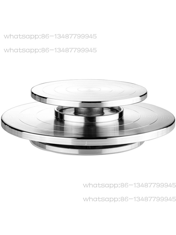 

Bonsai Making Trim Ornament Turntable Workbench Base Shooting Display Table Manual Aluminum Alloy