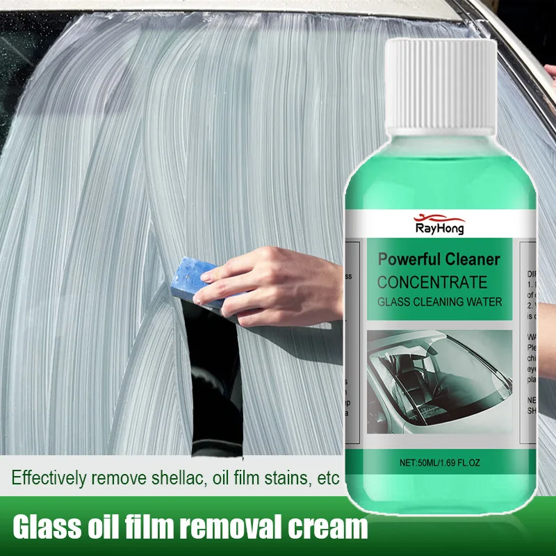 Car Glass Oil film Cleaner Waterproof Polishing Compound Windshield Cleaner Paste Film Removal Cream Auto Clear Window Care 50ml