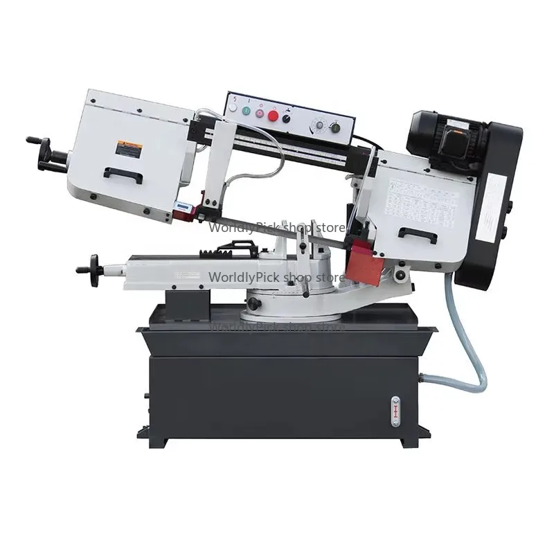 Electric Band Saw 10-Inch Cutting Capacity 45-Degree Angle Rotation Metal Band Sawing Machine for Efficient Metal Cutting