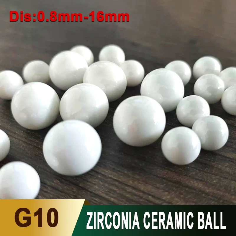 

1-50Pcs ZrO2 White Ceramic Precision Bearing Ball G10 Zirconia Ball Diameter 0.8/1/1.2/1.5/1.588/2.778/3-16mm Smooth Bead Ball