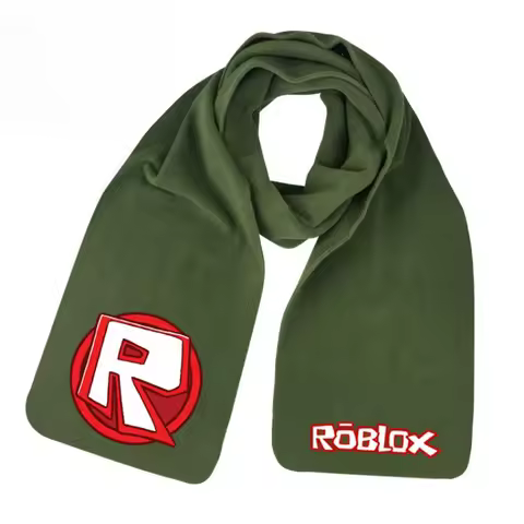 Hot Game ROBLOX Cartoon Characters Printing Fashion Scarf Autumn and Winter Warm Scarf Boys and Girls Birthday Gift