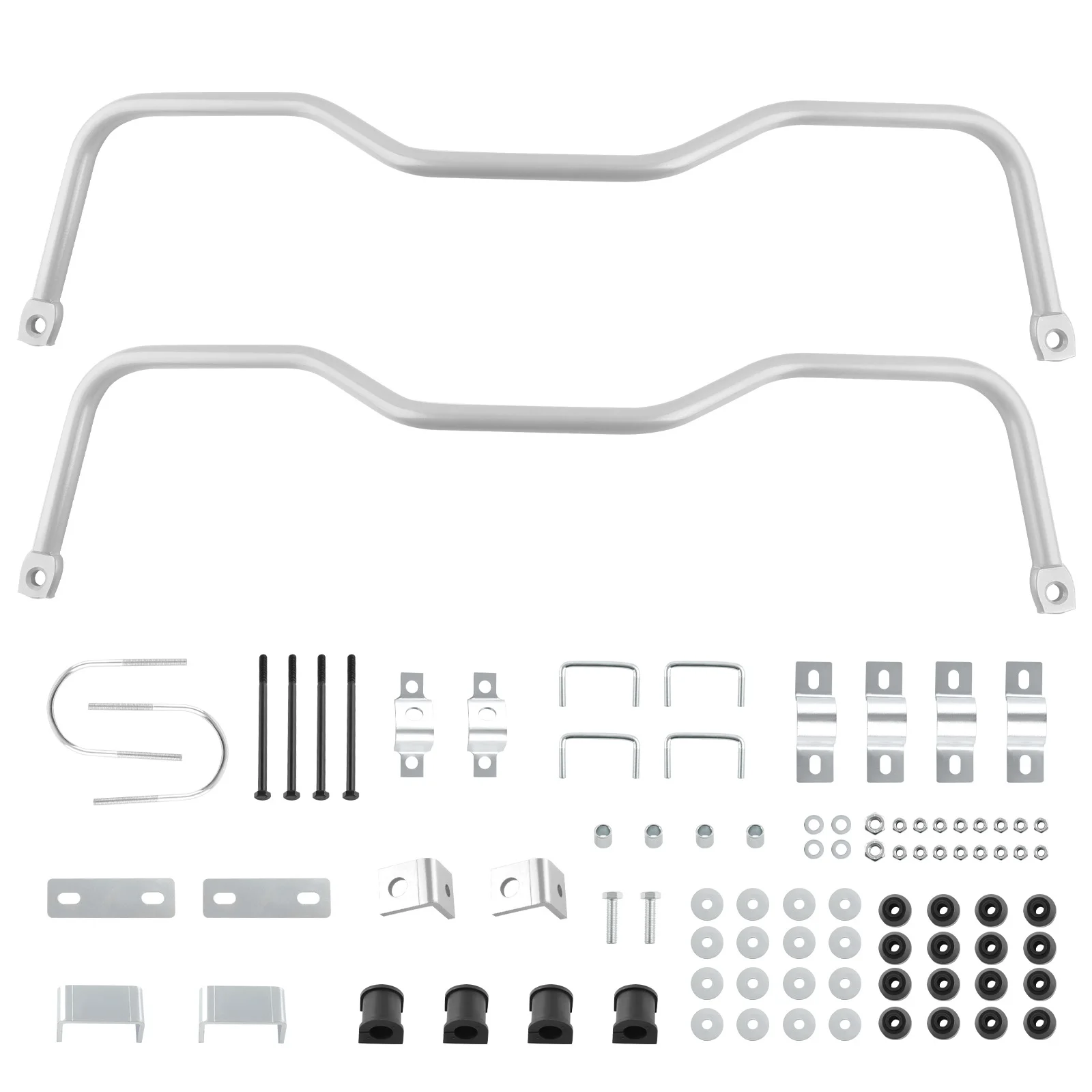 MaXpeedingrods Front + Rear Sway Bar Kit Bars W/ Linkage for 1955-1957 Chevy Car Bel Air Nomad