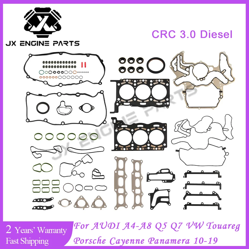 Kit de reconstrucción de motor CRC, juego de juntas de culata para Audi A5 A6 A7 A8 Q5 Q7 VW Touareg Porsche Panamera Cayenne 3,0 3.0L diésel