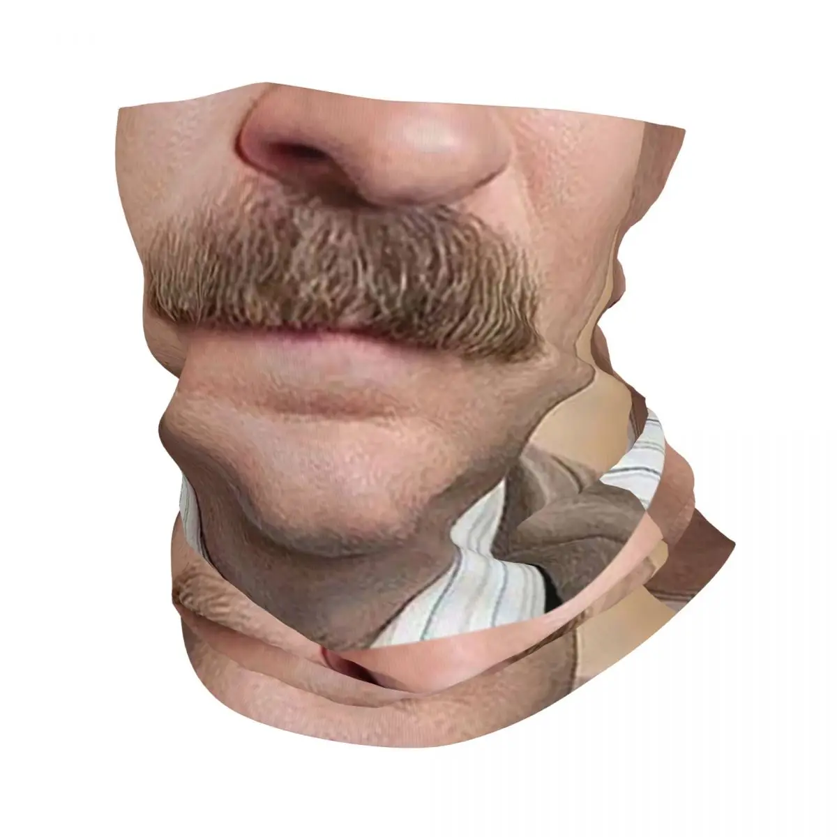 Ron Swanson Face Bandana Neck Cover Printed Magic Scarf Warm FaceMask Hiking Fishing Unisex Adult Breathable