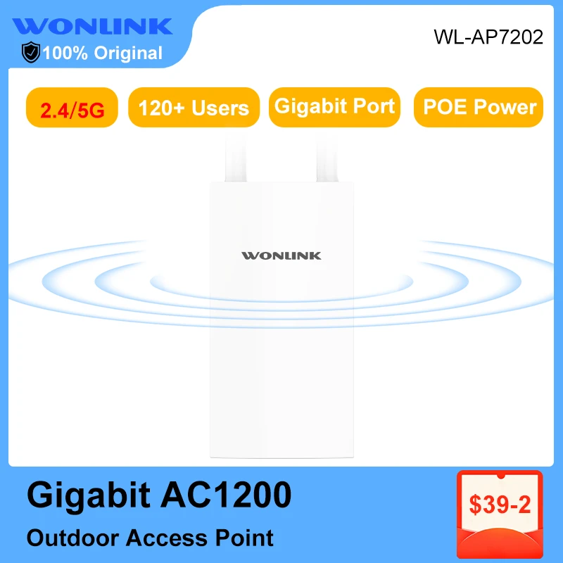 Imagem -02 - Extensor de Sinal de Roteador Wifi ao ar Livre ap sem Fio Longo Alcance Ponto de Acesso Ethernet Antena ap 1200mbps Gigabit 2g 5.8g 500mw