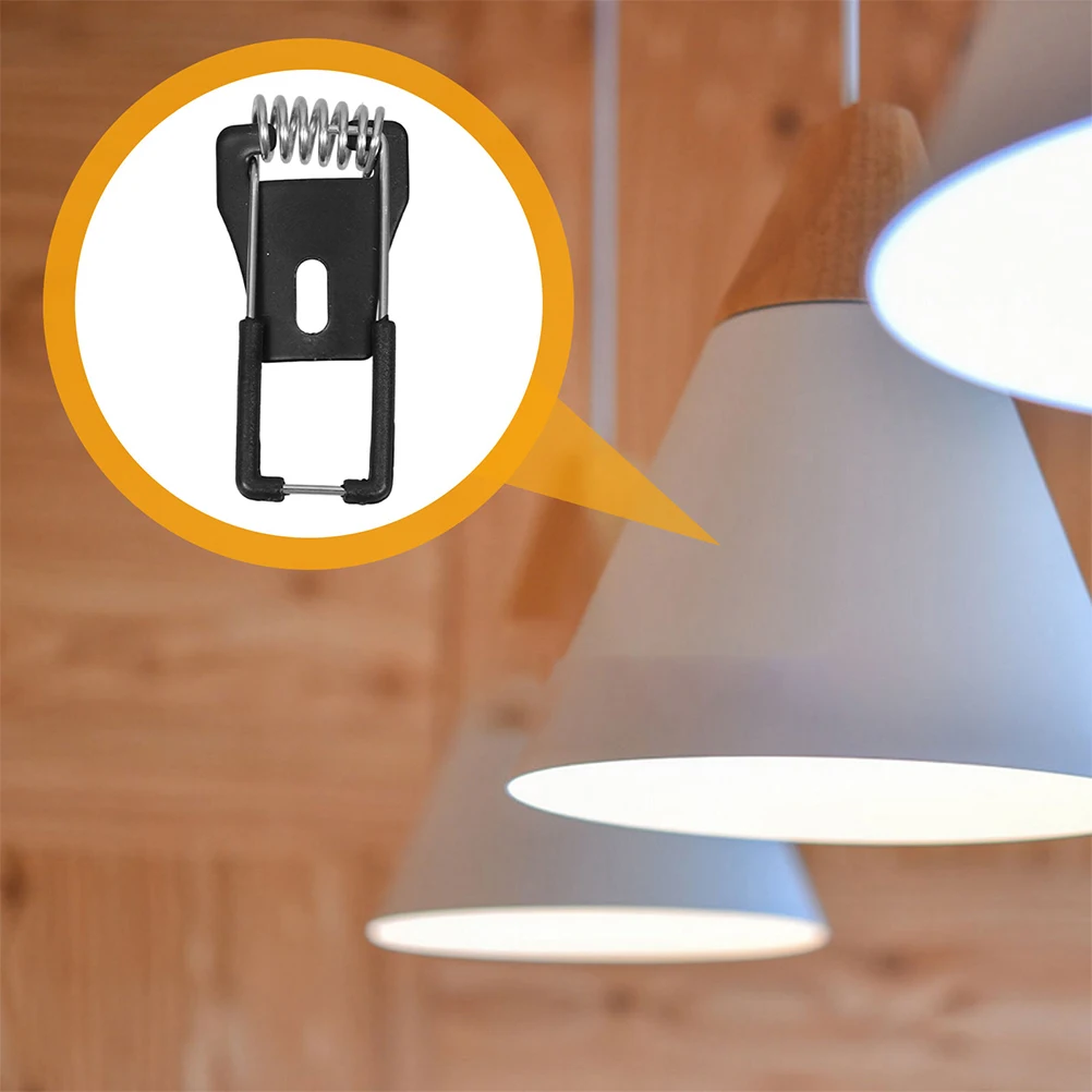

10pcs Black Downlight Spring Bracket Clips Recessed Lighting Durable Material Easy Installation Suitable Various Types Ceiling