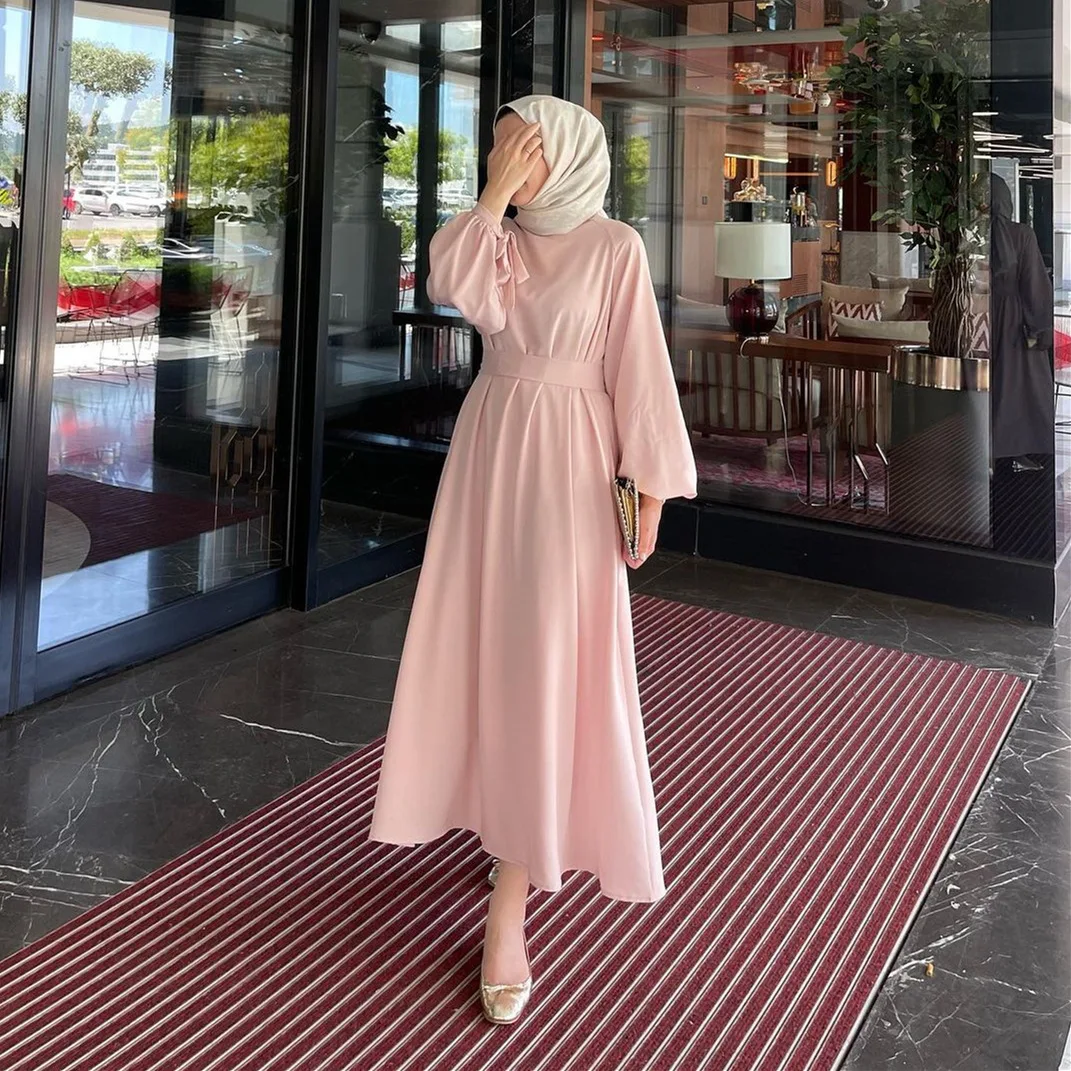 Muslim Arab Long sleeved Malaysian Women's New Long sleeved Dress