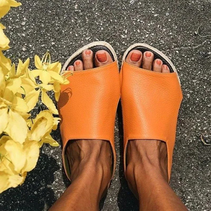 Fashion Sandals Shoes for Women Soft Peep-toe Sandals Beach Sandals Ladies Plus Size Female Slippers Breathable Large Size Shoes