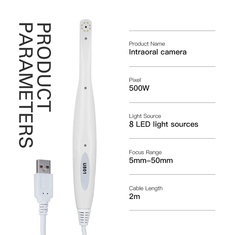 Dental Intraoral Camara Endoscope Waterproof Oral Inspection For Computer USB  Light  LEDs