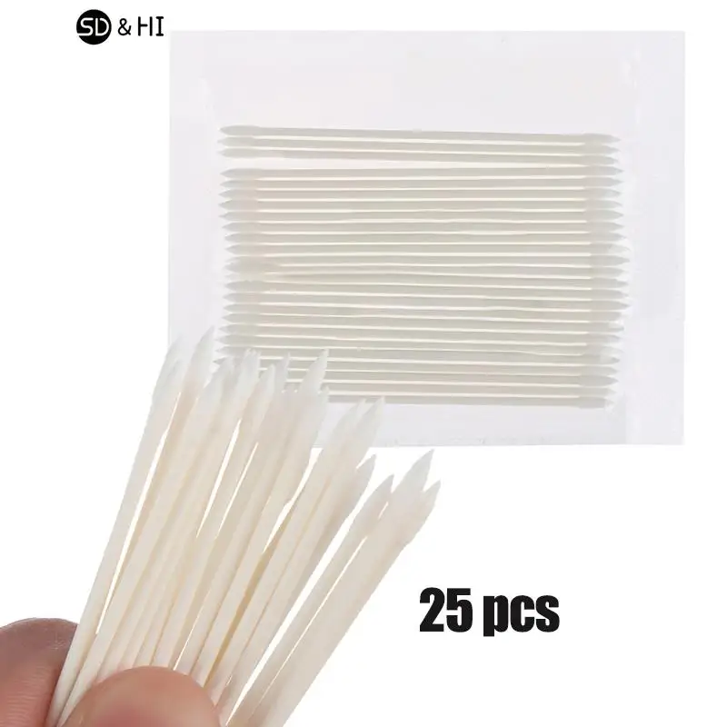 25Pcs/pack Earphone Earbuds Tips Headset Case Disposable Stick Cleaning Tool