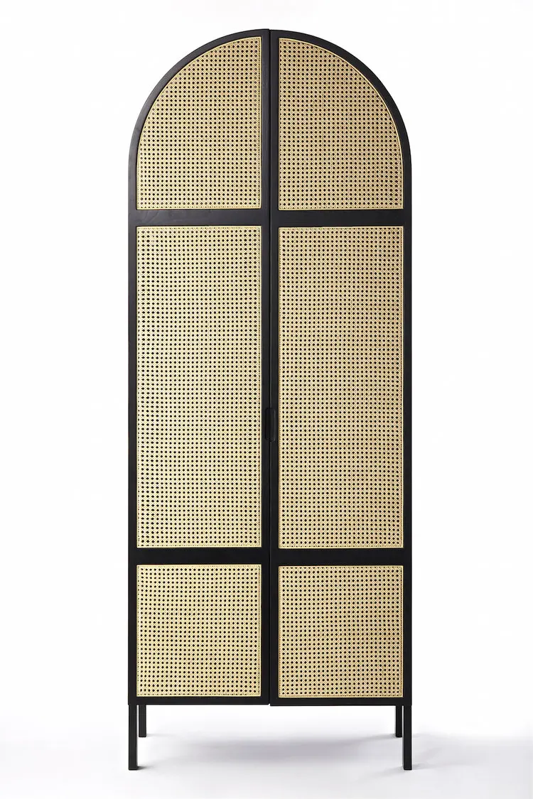 Bois de frêne moderne, armoires en rotin, armoires, meubles de chambre