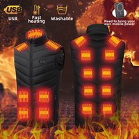 Electric Heating Vest Heated Down Jacket Man Heated Vest Men Women Usb Heated Jacket Heated Body Warmer Clothing Veste