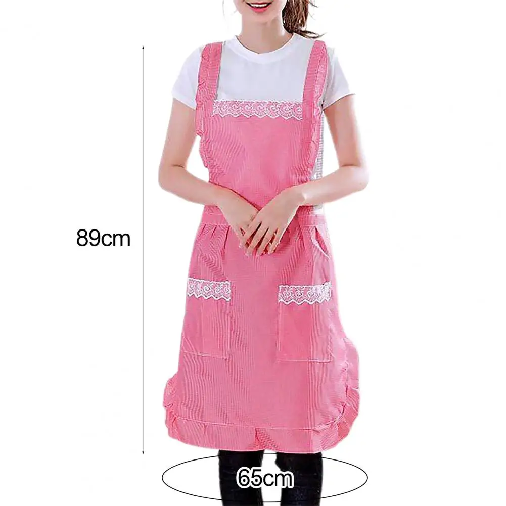 Kitchen Apron Cooking Apron Sleeveless Shoulder Strap Double Layer Anti-oil Kitchen Women Cleaning Apron kitchen Accessories