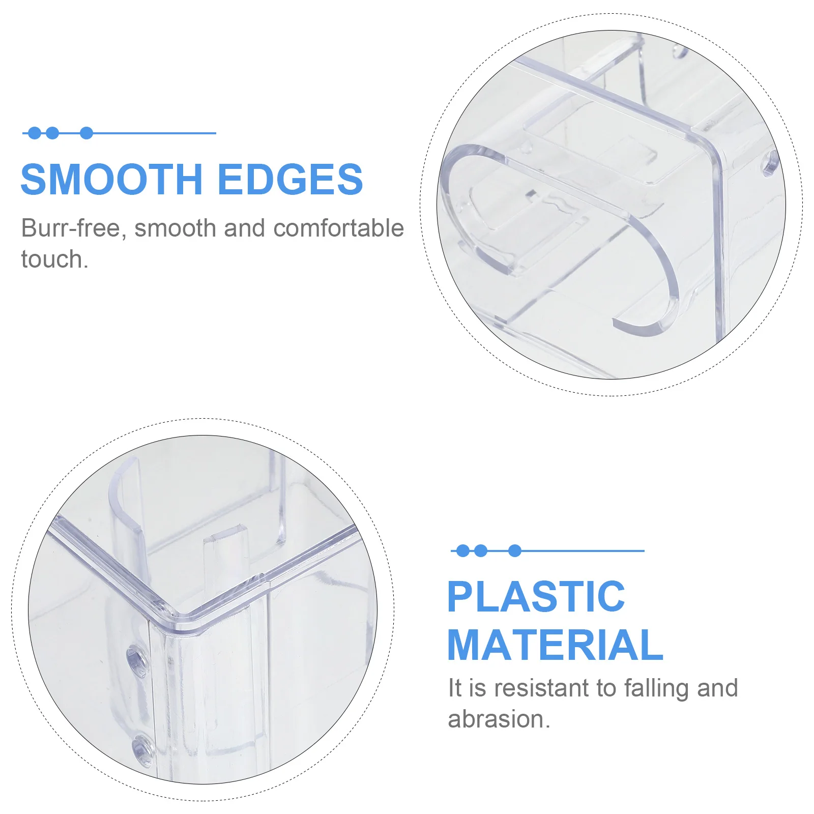 

6pcs Square Watch Boxes Transparent Plastic Watch Cases For Men Display Storage Resistant To Fall Abrasion Smooth