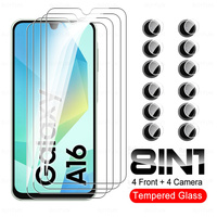 8 in 1 Tempered Glass For Samsung Galaxy A16 Camera Glass For Samsung A16 Galaxy A 16 16A 5G 4G HD Lens Screen Protector Cover