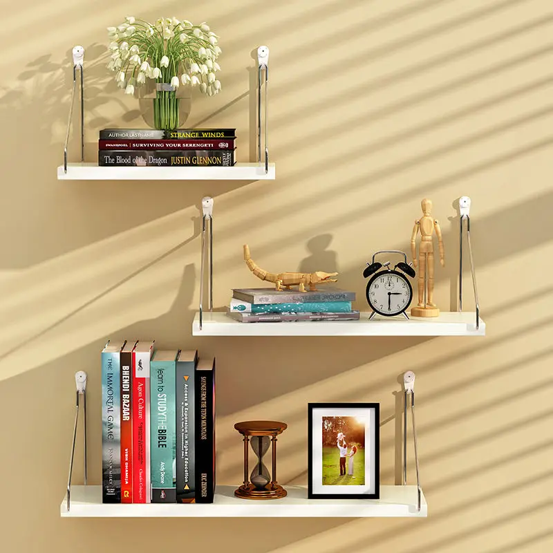 Wooden Wall Hanging Shelves for Living Room Decor, Display Stand, Bathroom, Storage Shelf, Flower Pot, Bookcase Holder Rack, 3Pc